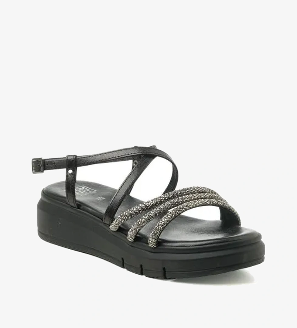 Kadın Sandalet 8H5193PM Comart VITELLO PELLE B2 Nero - Görsel 1