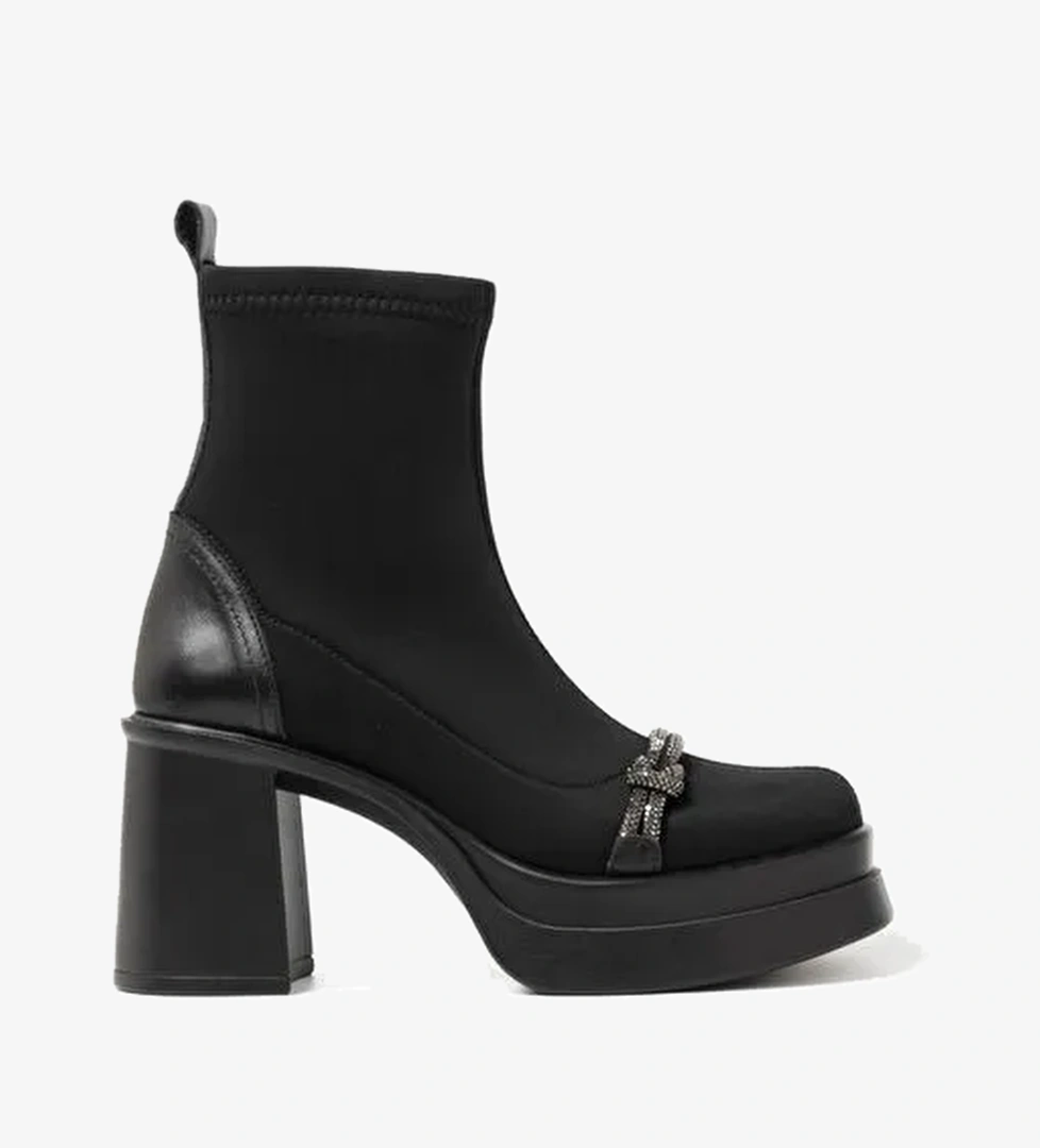 Kadın Bot GTN-20596 John May Siyah Strec - Görsel 1