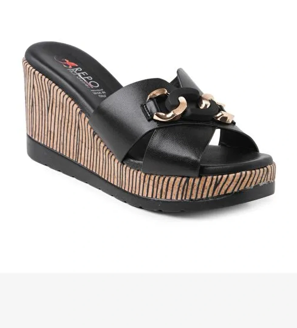 Kadın Terlik 51102-E4 Repo Nero - Görsel 1