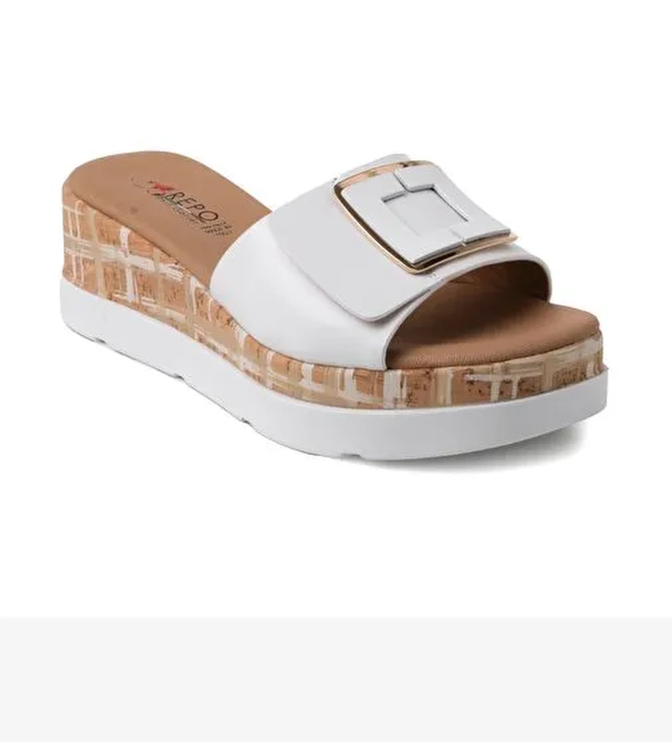 Kadın Terlik 50104-E4 Repo Bianco - Görsel 1