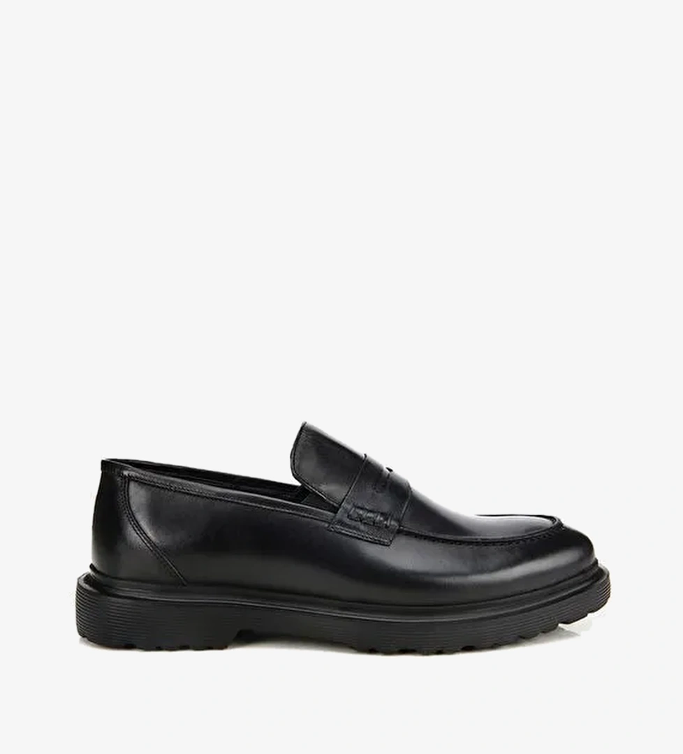 Erkek Deri Siyah Klasik Loafer 02AYH311980A100 - Görsel 1