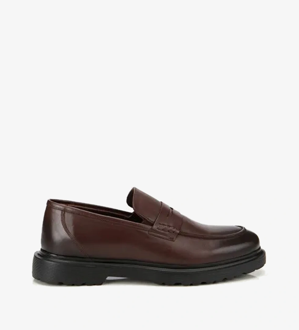 Erkek Deri Kahverengi Yumuşak Dokulu Klasik Loafer 02AYH311980A480 - Görsel 1