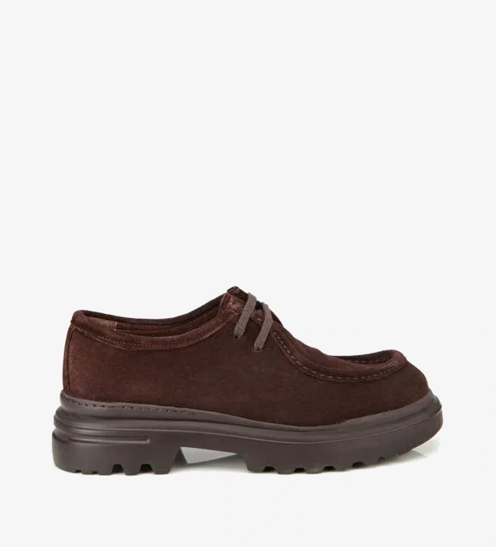 Erkek Süet Deri Kahverengi Yüksek Tabanlı Günlük Ayakkabı 02AYH314010A480 - Görsel 1