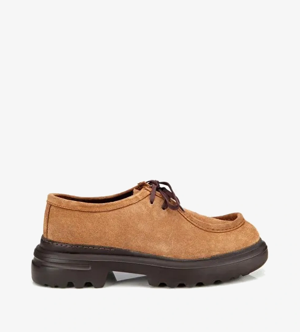 Erkek Süet Deri Taba Yüksek Tabanlı Günlük Ayakkabı 02AYH314010A340 - Görsel 1