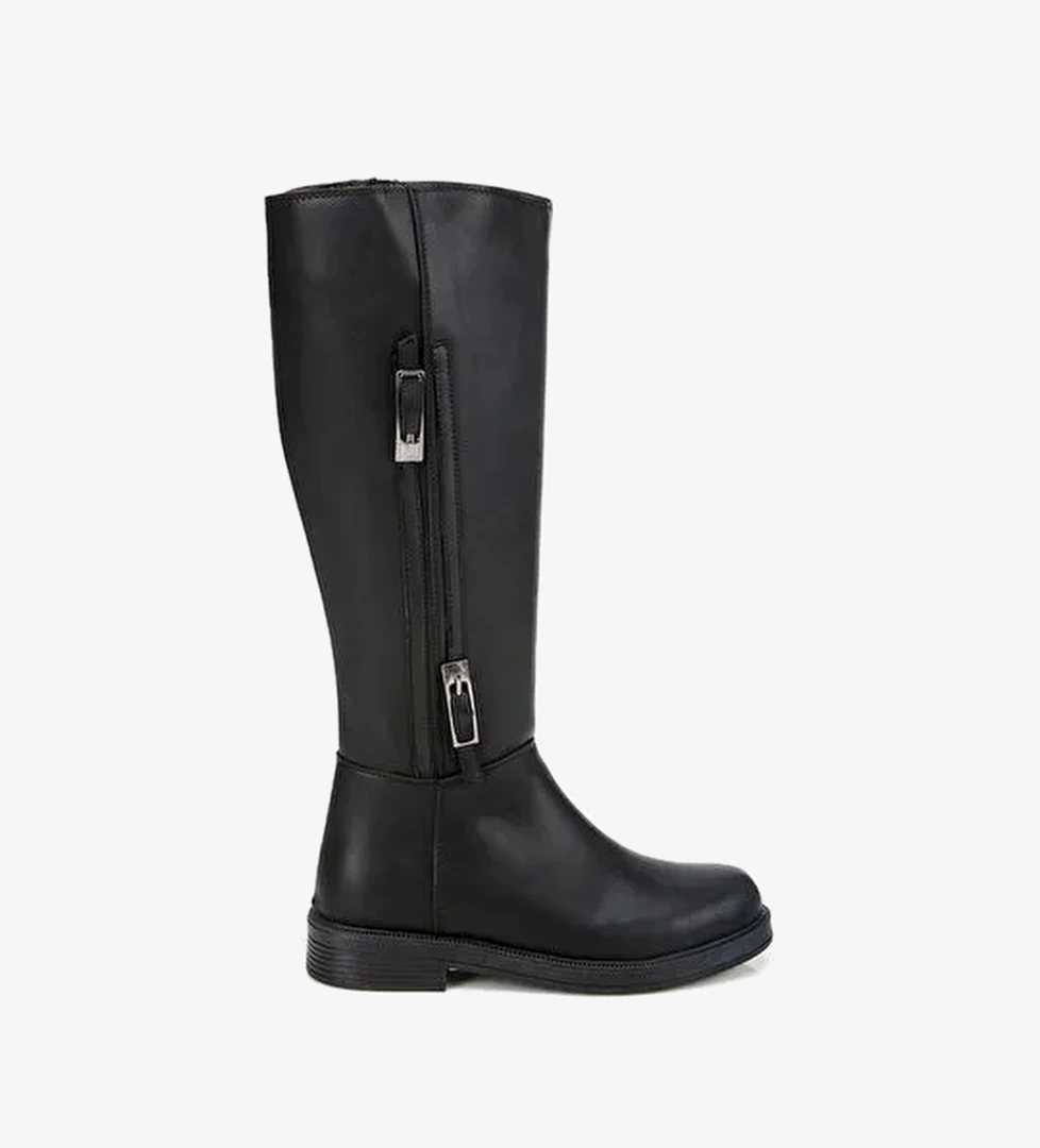 Kadın Siyah Tokalı Düz Çizme 01CIH315140A100 - Görsel 1