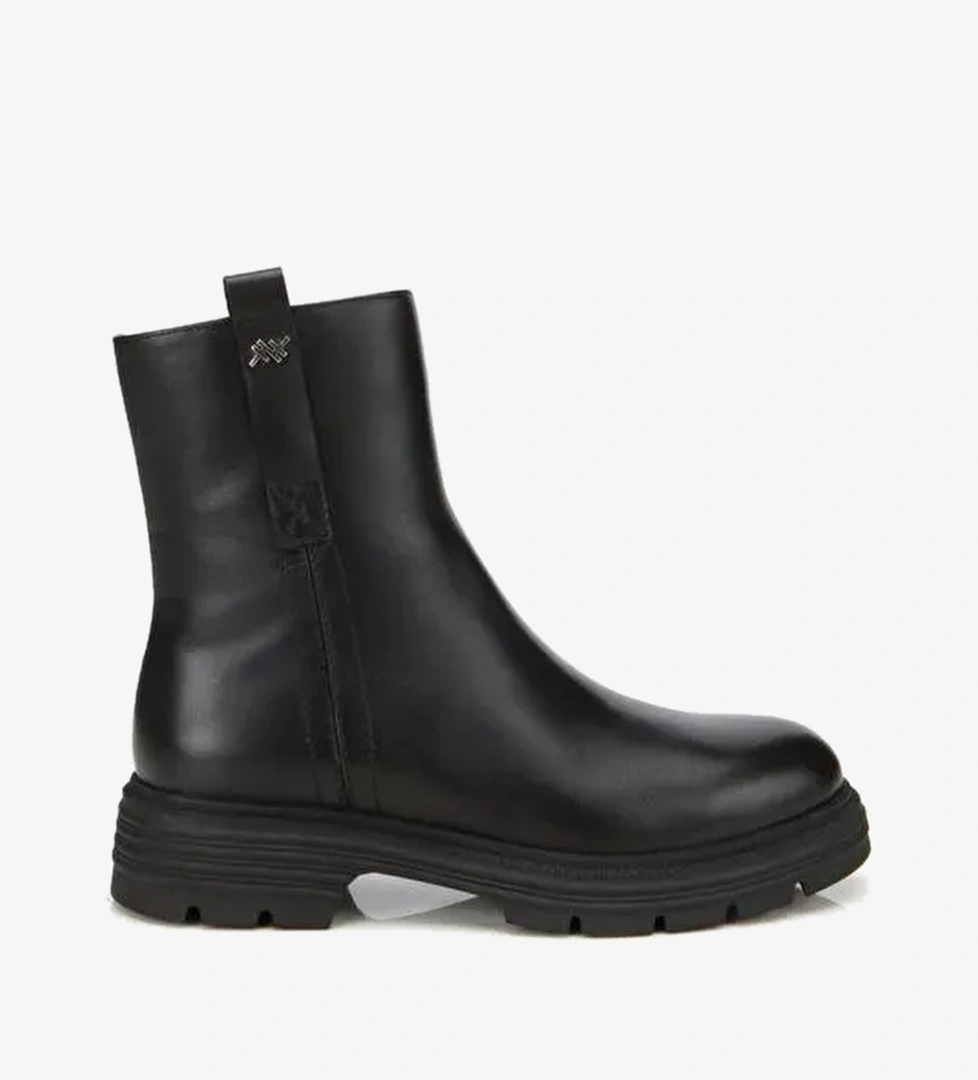 Kadın Deri Siyah Yumuşak Dokulu Bilekte Düz Bot 01BOH313470A100 - Görsel 1