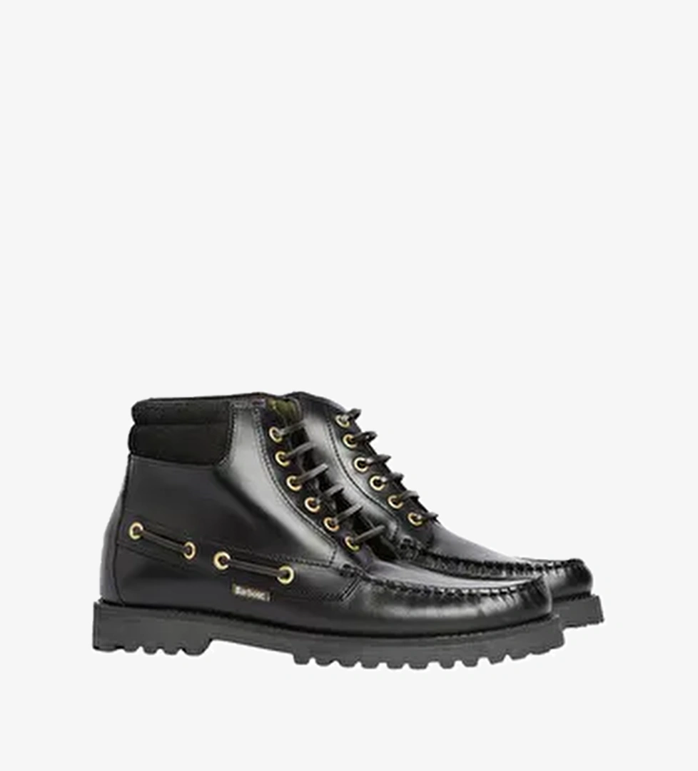 Barbour Tiller Moccasin Bot BK51 Black - Görsel 1