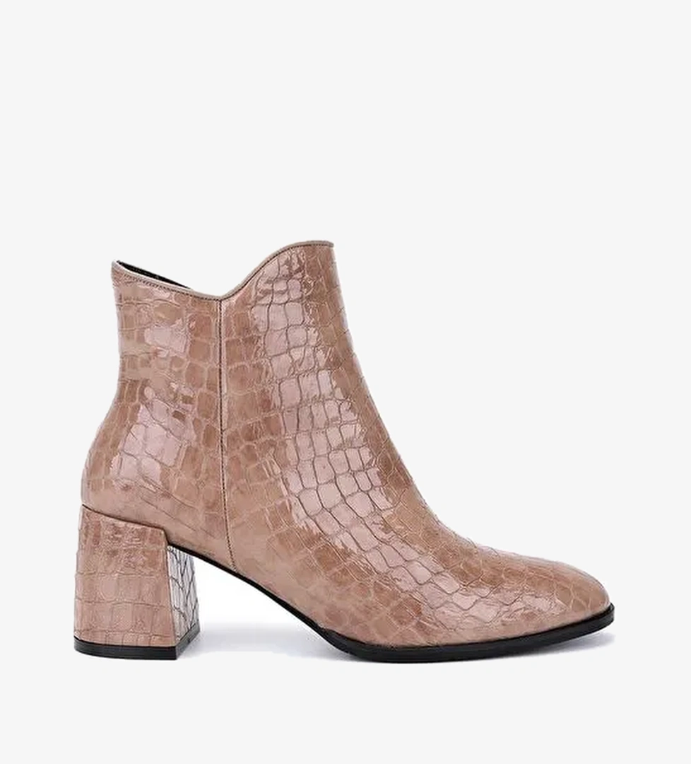 Tamer Tanca Kadın Hakiki Deri Vizon Klasik Bot - Görsel 1