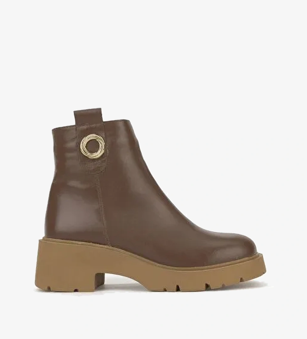 Ziya, Kadın Hakiki Deri Bot 1531030Z2593 Taba - Görsel 1