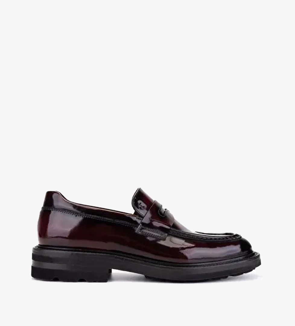 Tamer Tanca Erkek Hakiki Deri Bordo Klasik Ayakkabı - Görsel 1