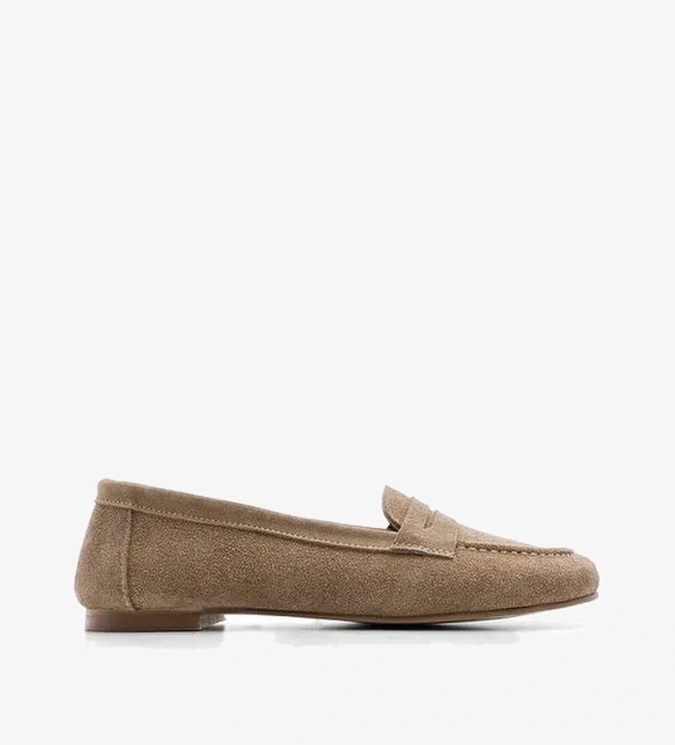 Kadın Hakiki Deri Loafer Günlük Ayakkabı Rosme Taba - Görsel 1