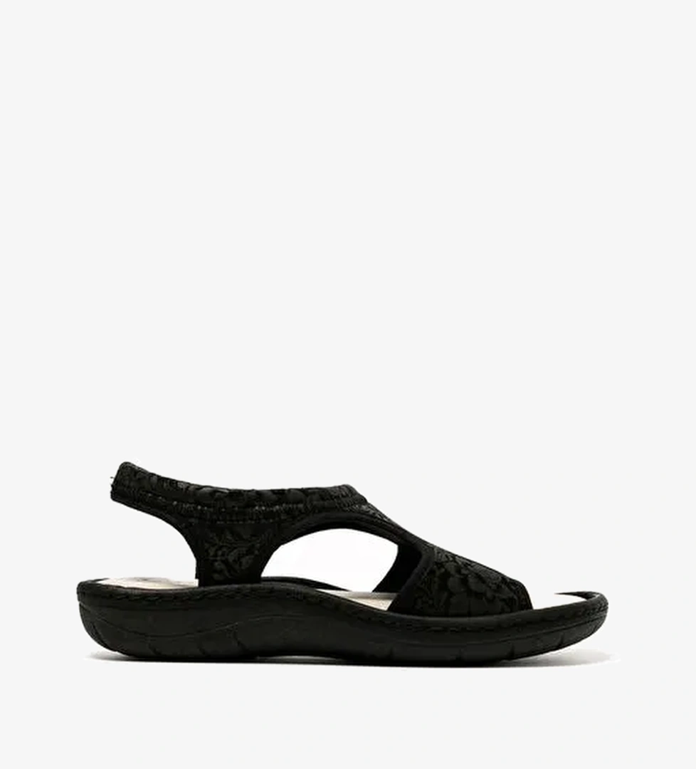 Kadın Sandalet 5364 Green Life STRETCH WOMEN'S FOOTWEAR Black - Görsel 1