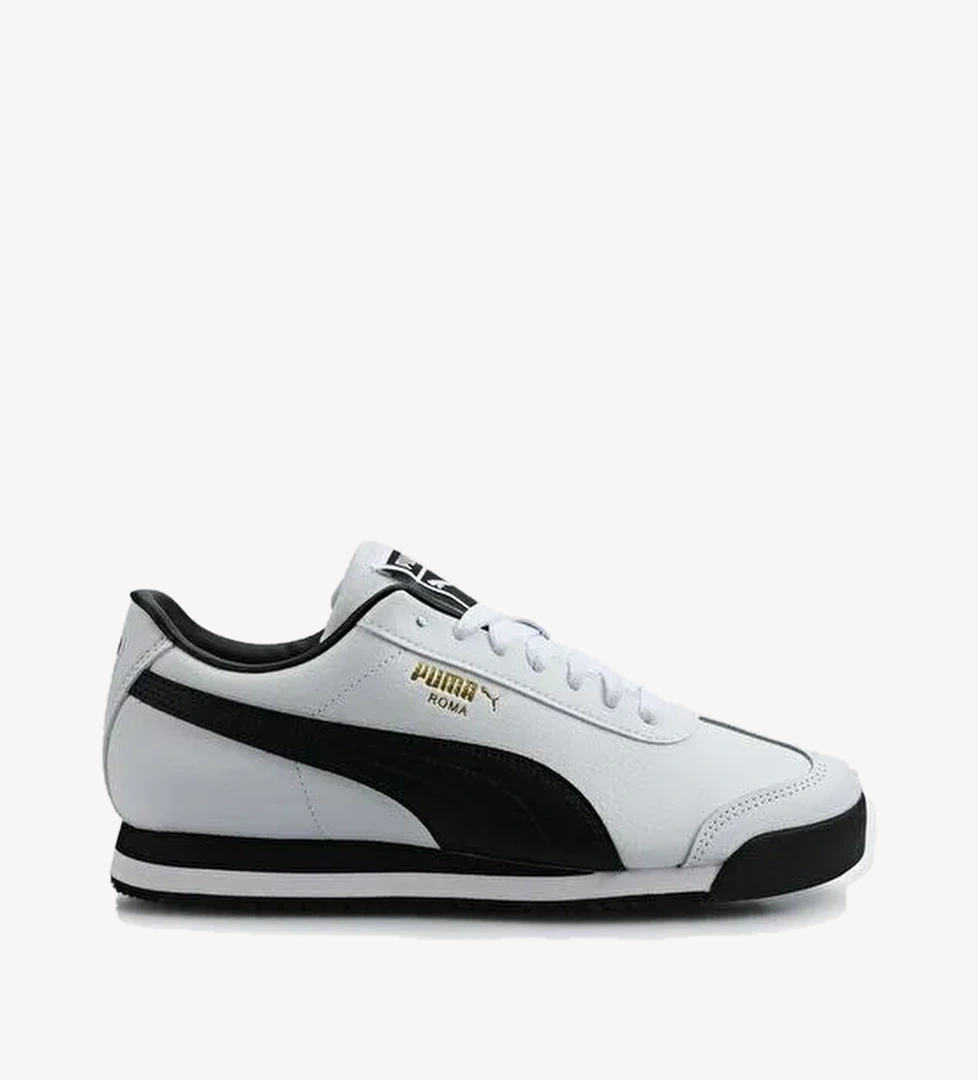 Puma Roma 24 Standart Erkek Siyah Beyaz Spor Ayakkabı Sneaker - (396868-01) - Görsel 1