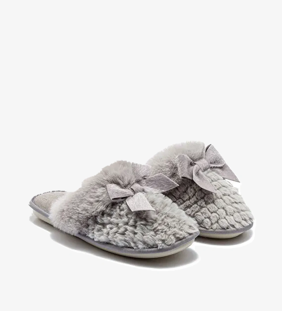 Twigy Twigy Gri Kadın Ev Terliği GG0162 model görseli