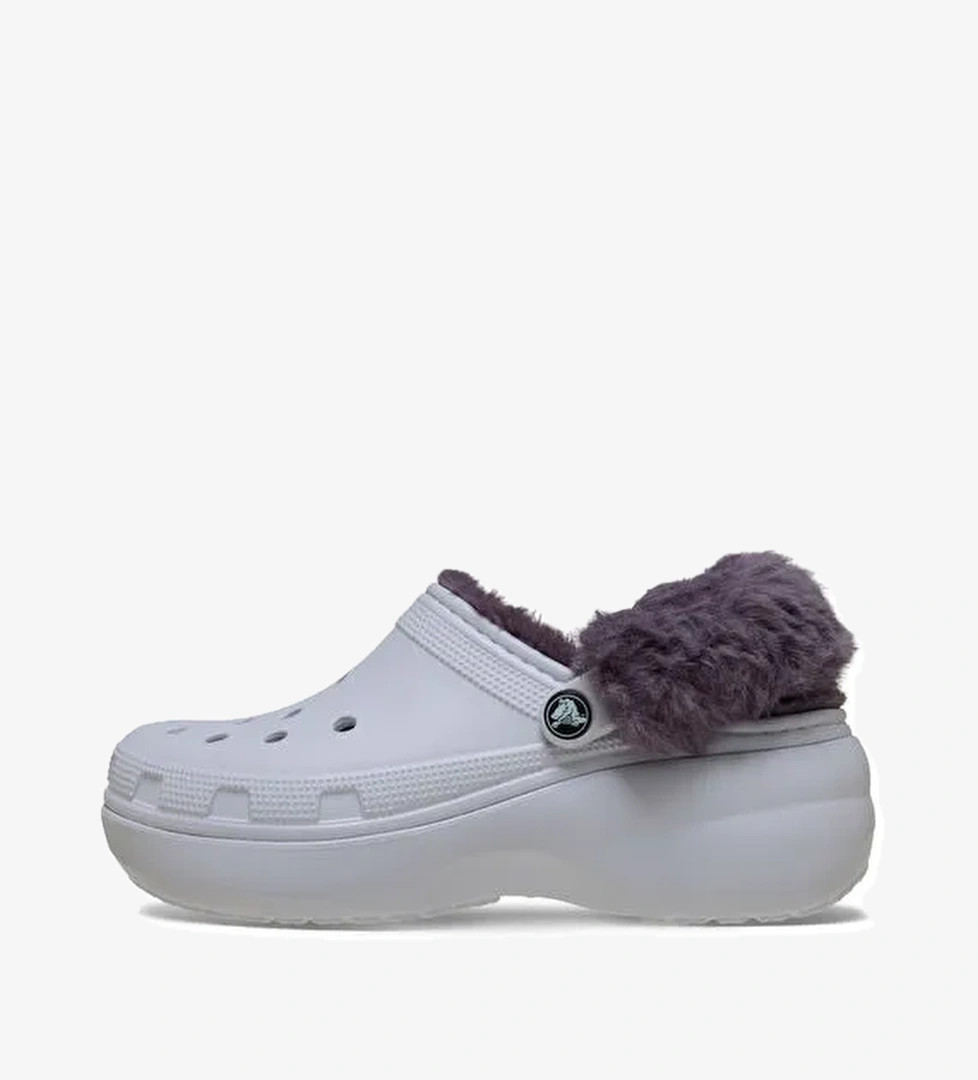 Crocs Crocs Classic Gri Platform Fuzz Lined 212854_5bo Kadın Terlik model görseli