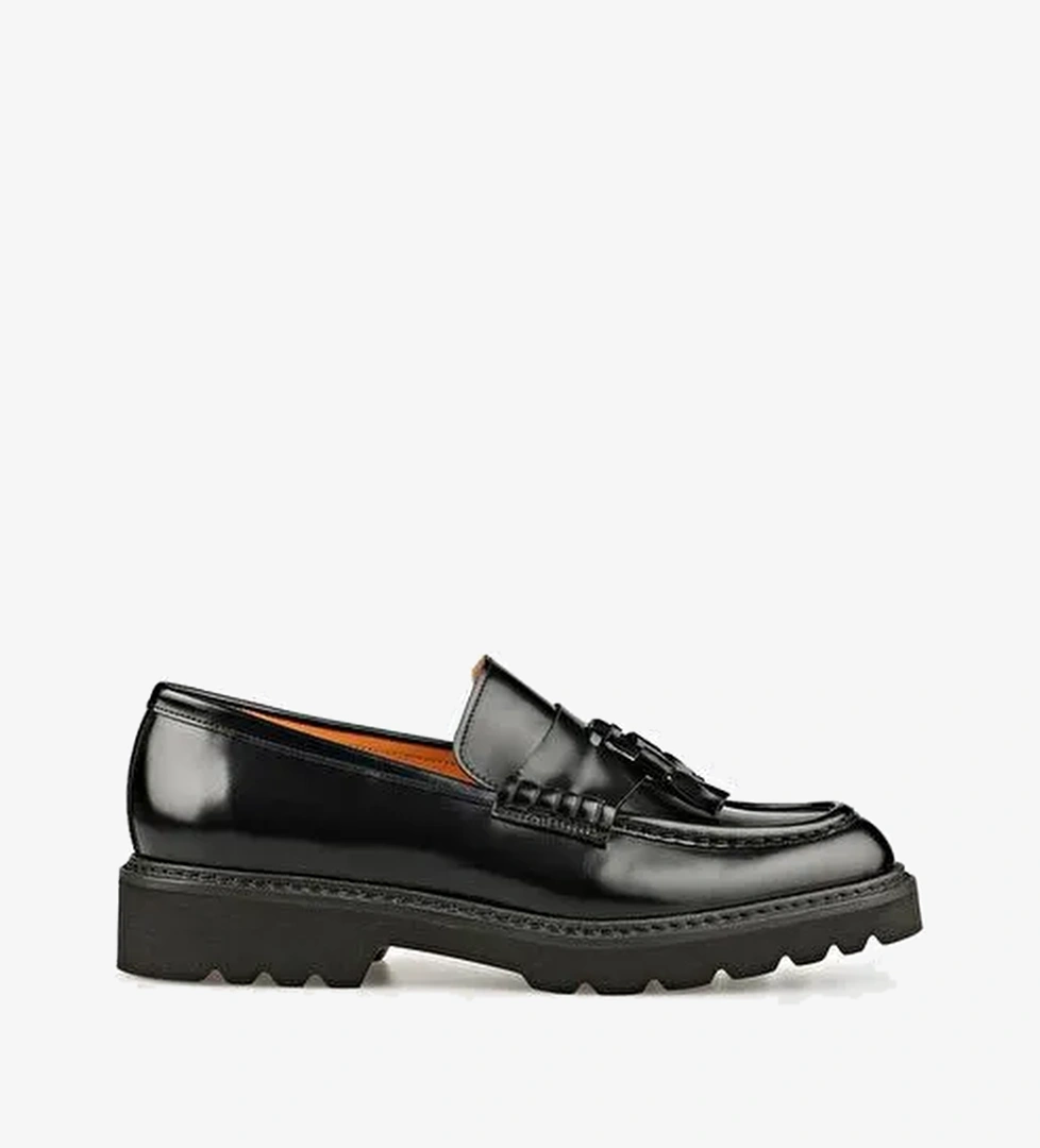 Siyah Deri Erkek Klasik Ayakkabı - Görsel 1