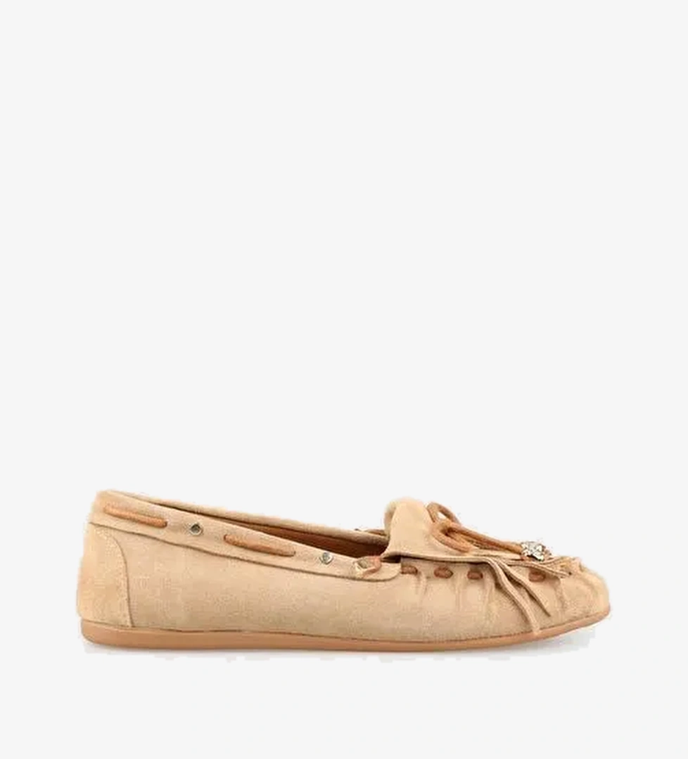 Naturel Deri Kadın Günlük Ayakkabı - Görsel 1