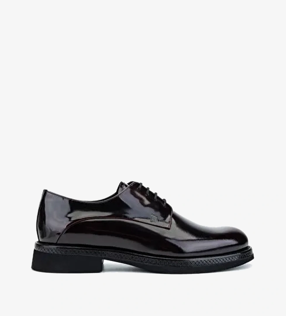 Valmenti Erkek Hakiki Deri Bordo Klasik Ayakkabı - Görsel 1