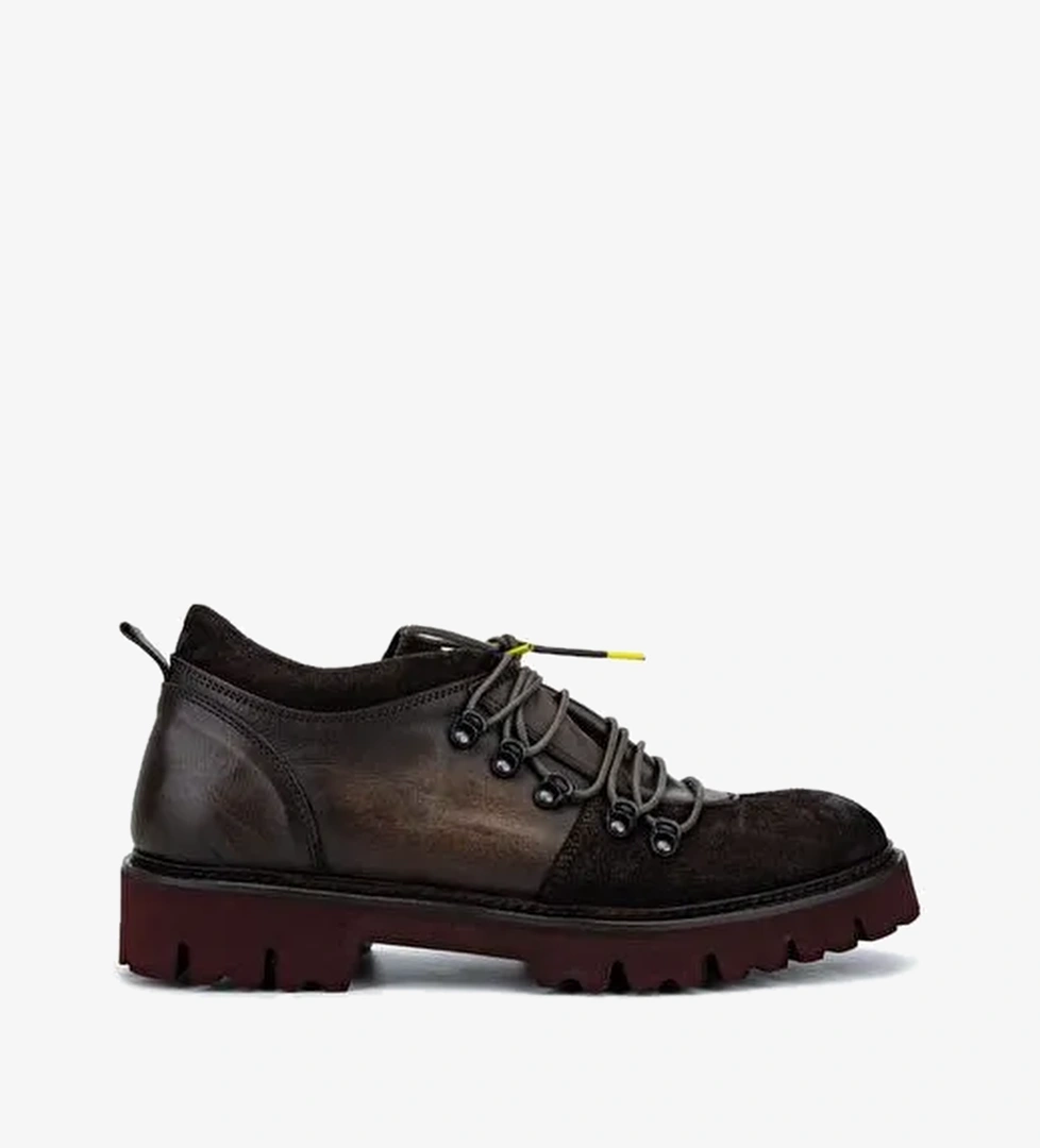 Valmenti Erkek Hakiki Deri Kahverengi Casual Bot - Görsel 1