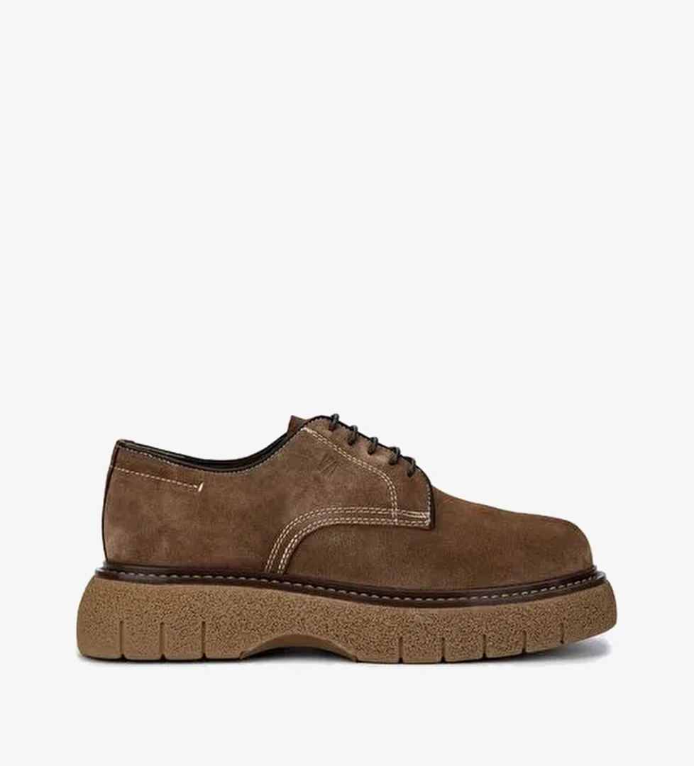 Valmenti Erkek Hakiki Deri Kahverengi Casual Ayakkabı - Görsel 1