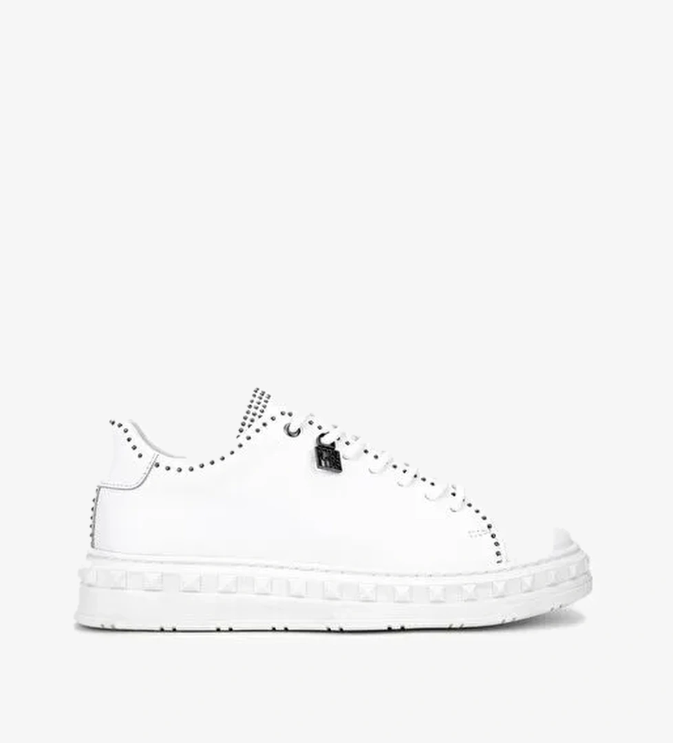 Valmenti Erkek Hakiki Deri Beyaz Sneakers & Spor Ayakkabı - Görsel 1