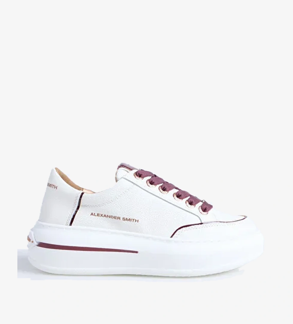 Alexander Smith Beyaz Kadın Deri Sneaker LANCASTER WOMAN