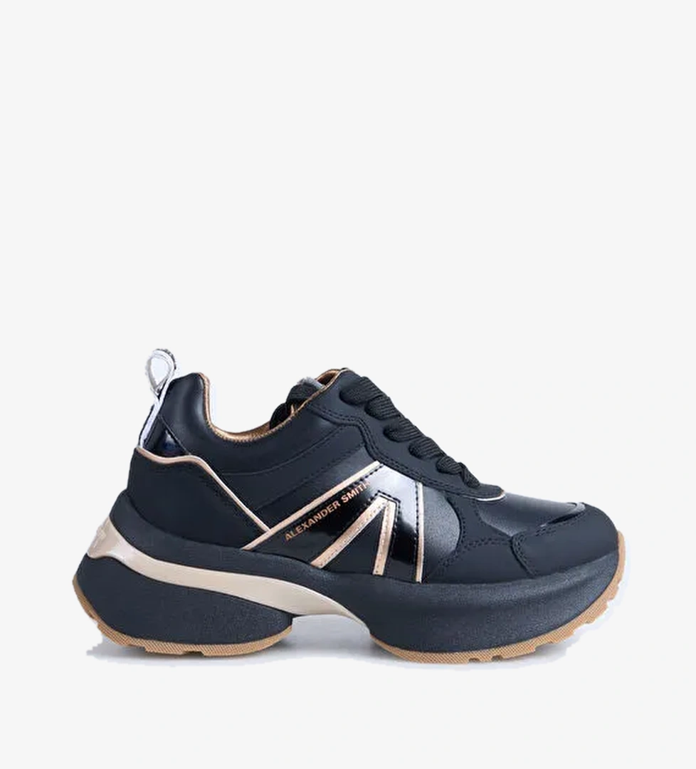 Alexander Smith Siyah Kadın Deri Sneaker VICTORIA WOMAN