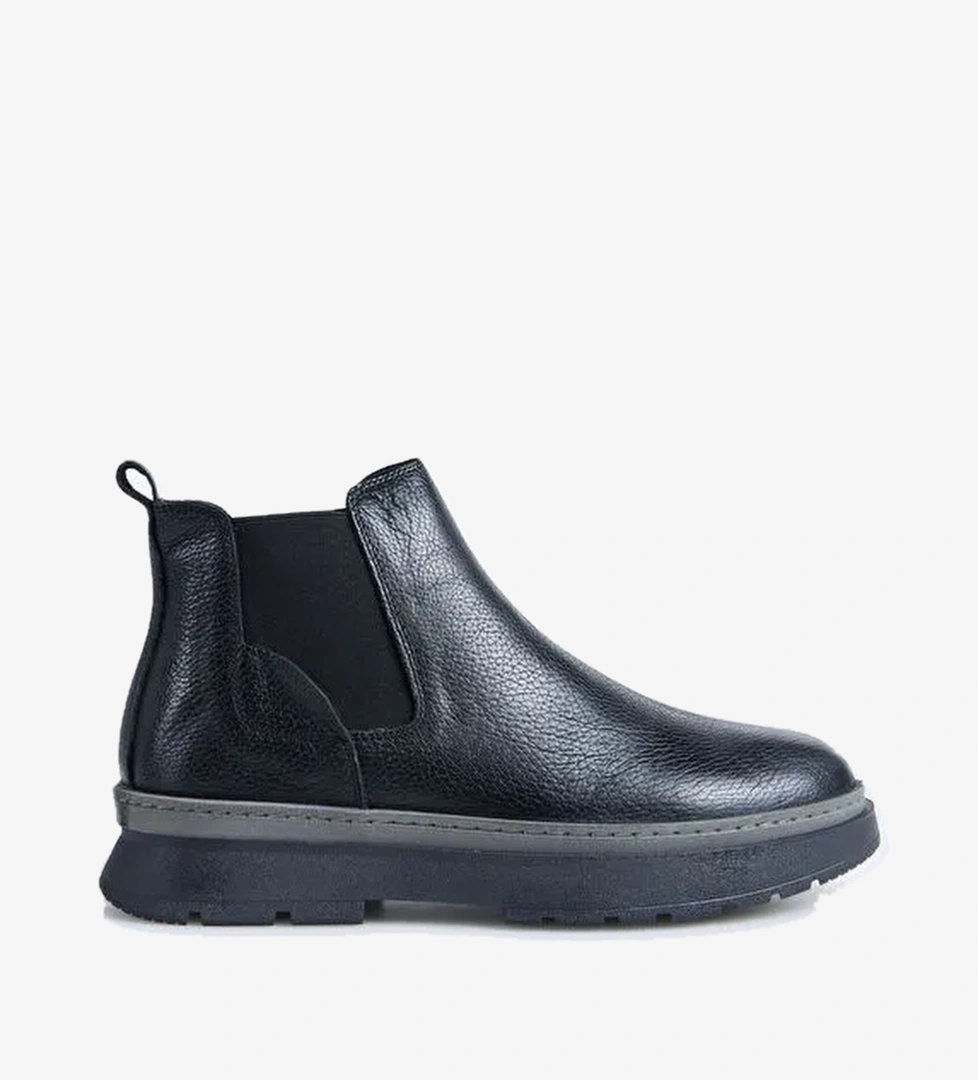 F By Fabrika F By Fabrika Taba Siyah Erkek Deri Bot Wilhe model görseli