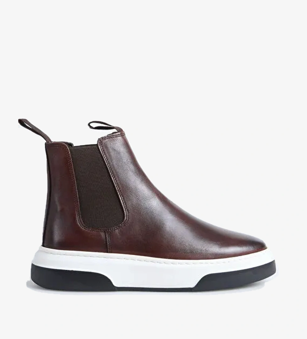 F By Fabrika Kahverengi Erkek Deri Bot LADEN