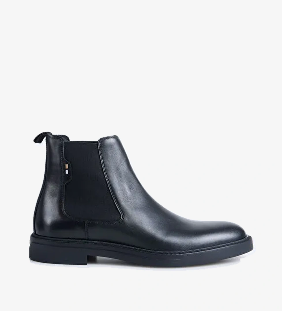 Boss BOSS Siyah Erkek Deri Bot Calev model görseli