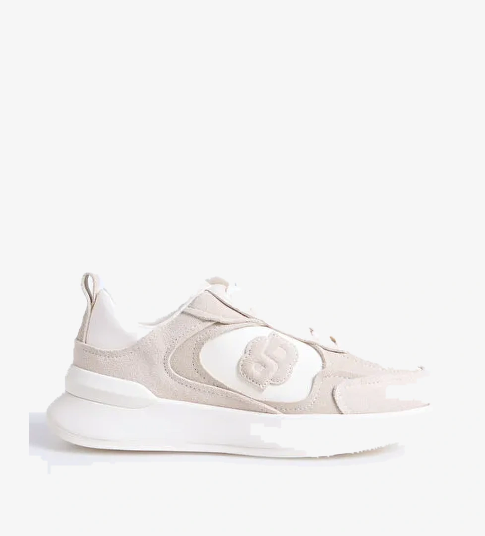 BOSS Bej Kadın Sneaker B Icon_Runn_sdnap - Görsel 1