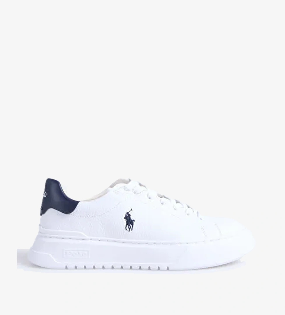 Polo Ralph Lauren Beyaz Erkek Deri Sneaker RLITE COURT-SNEAKERS-LOW TOP LACE - Görsel 1
