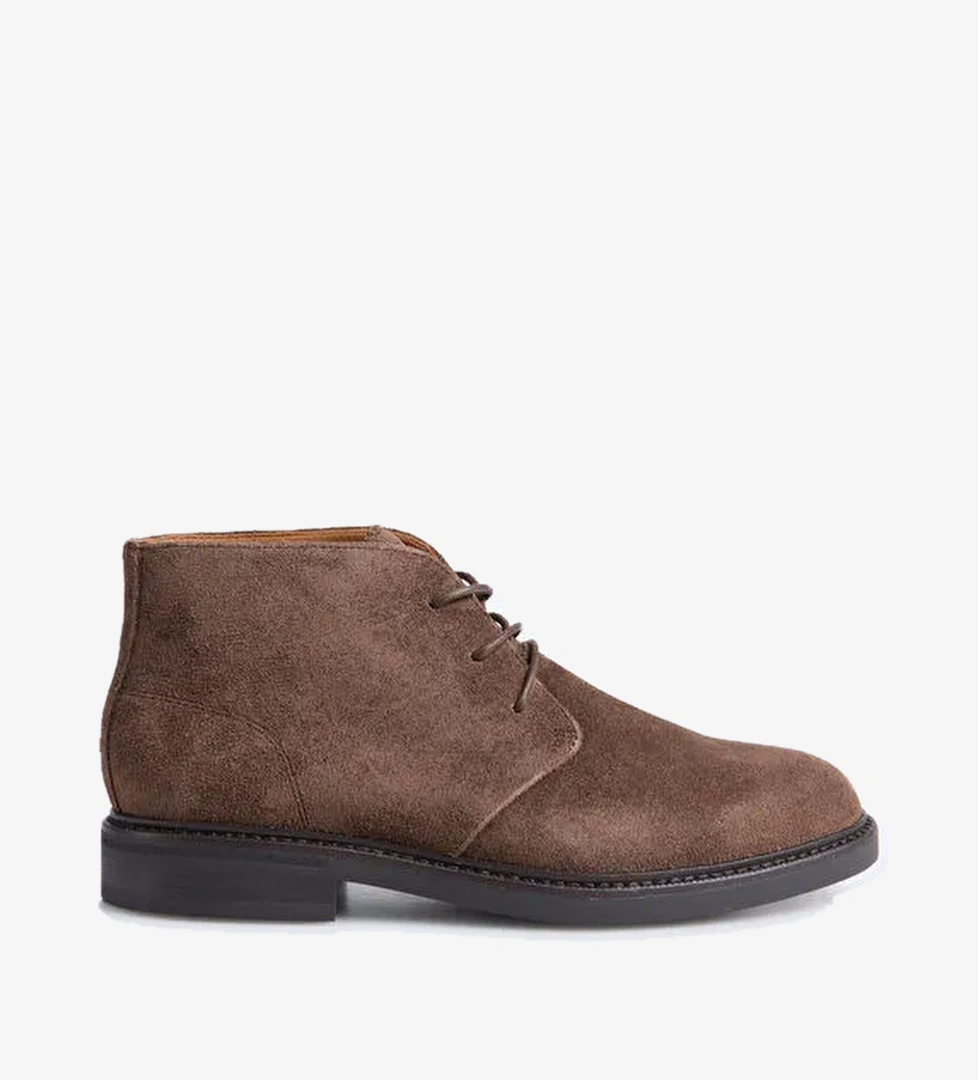 Polo Ralph Lauren Kahverengi Erkek Deri Bot ASHER CHUKKA-BOOTS-MID CUT BOOT - Görsel 1