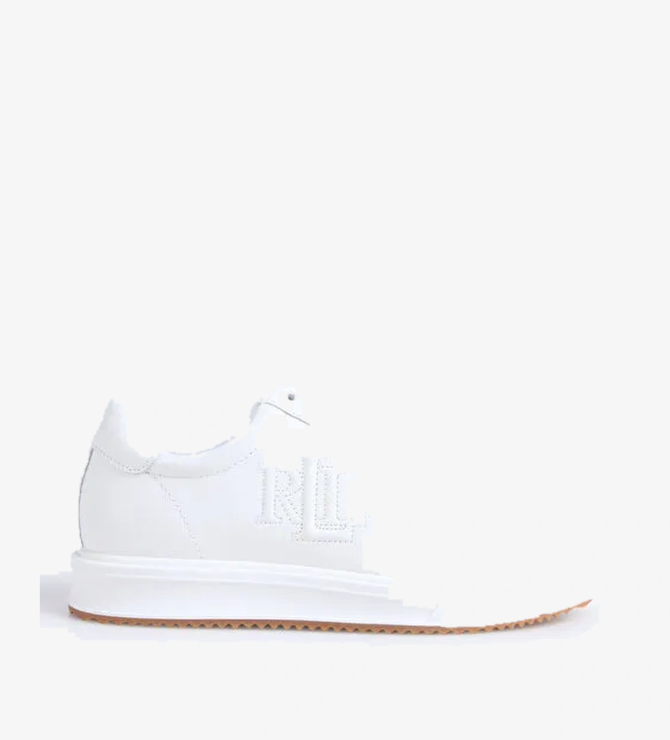 Lauren Ralph Lauren Lauren Ralph Lauren Beyaz Kadın Deri Sneaker 802959228001 model görseli