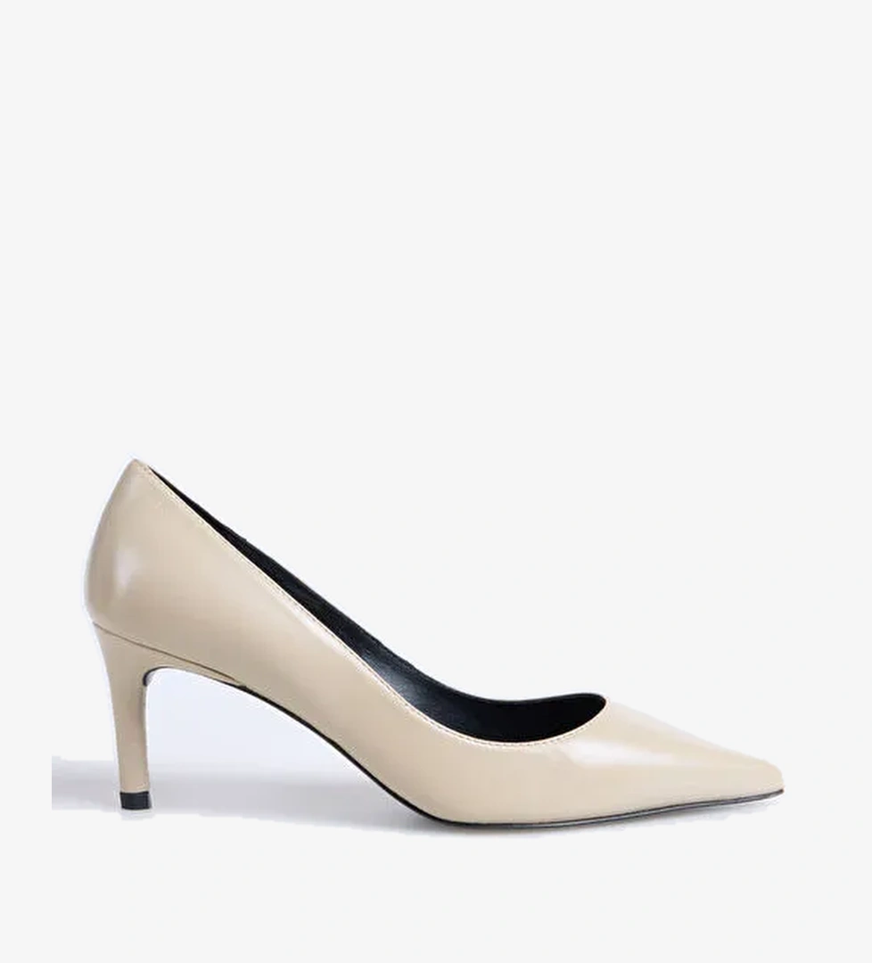 BOSS Bej Kadın Topuklu Ayakkabı Gracey_Pump70_NA - Görsel 1