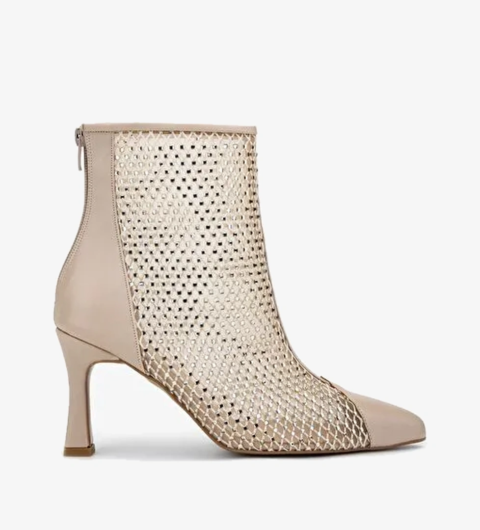 Valmenti Kadın Hakiki Deri Vizon Topuklu Bot - Görsel 1