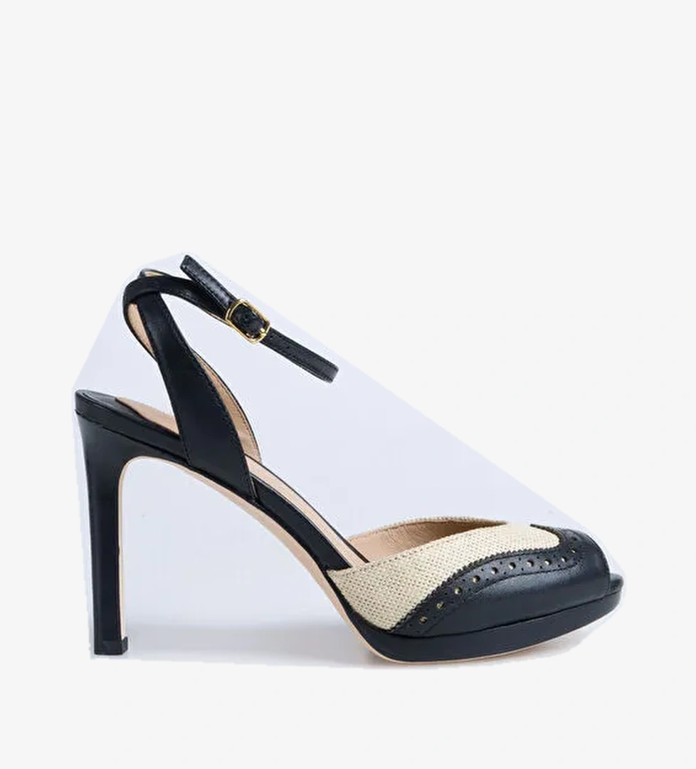 Lauren Ralph Lauren Beyaz Kadın Deri Topuklu Ayakkabı 802961810002 - Görsel 1