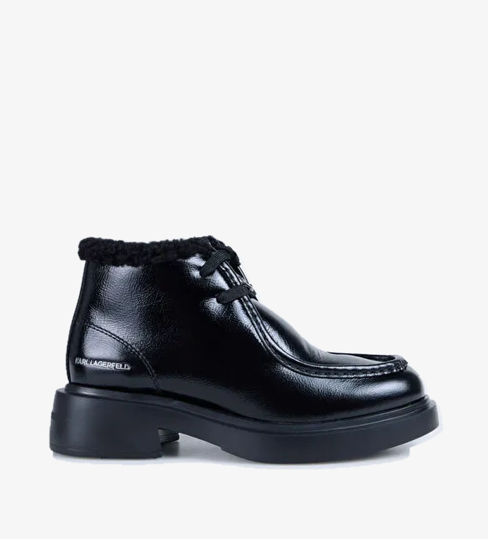 KARL LAGERFELD Siyah Kadın Deri Bot KL41235100 - Görsel 1