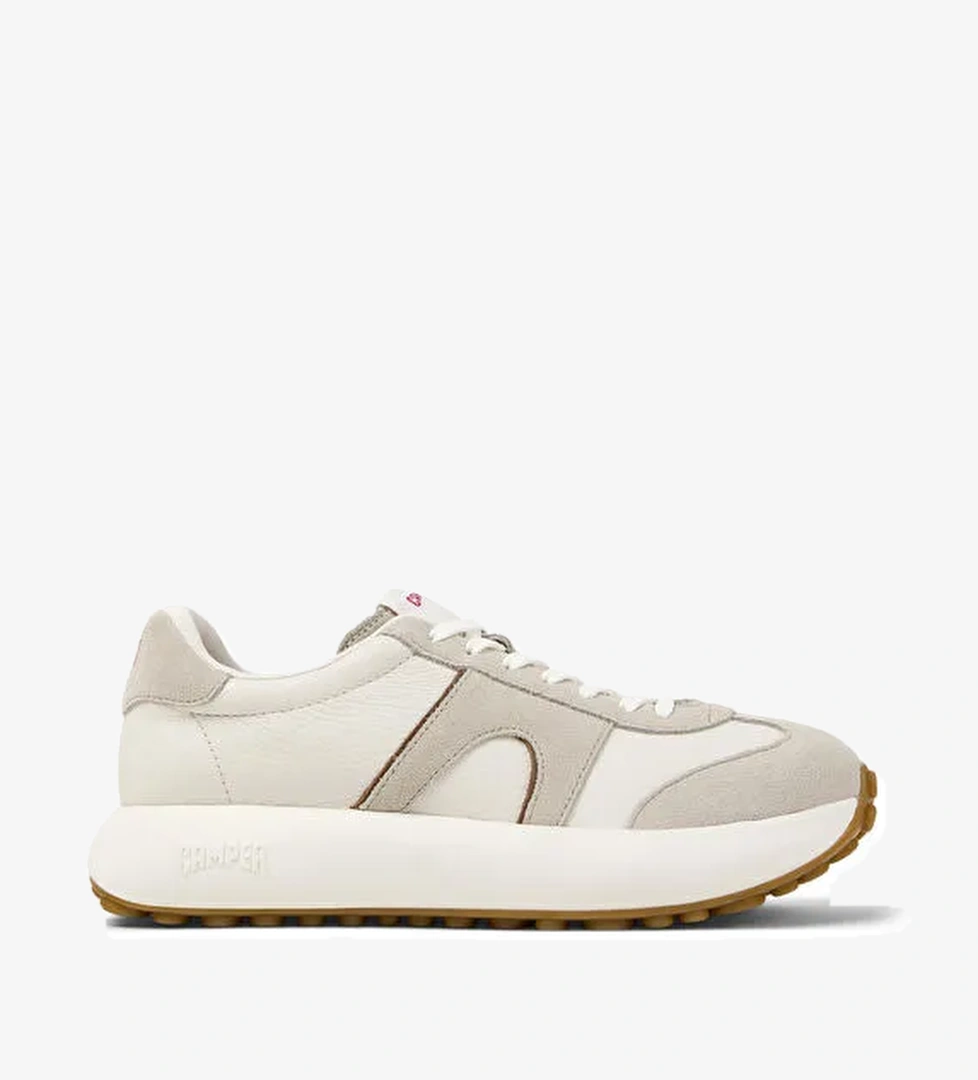 Camper Ekru Erkek Deri Sneaker Pelotas Athens