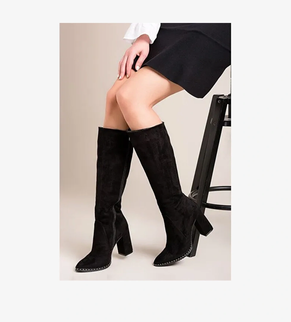 Siyah Kadın Çizme C654088502 - Görsel 1