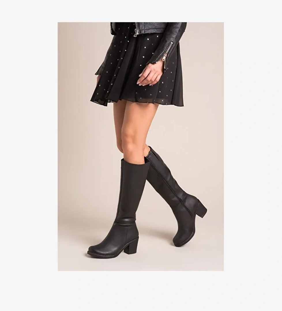 Siyah Kadın Çizme C674250309 - Görsel 1