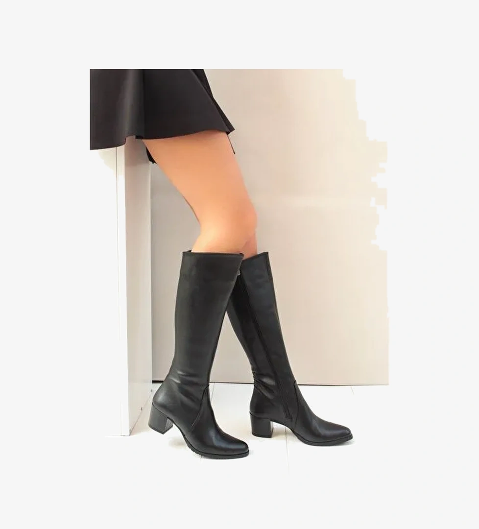 Siyah Kadın Çizme A654252709 - Görsel 1