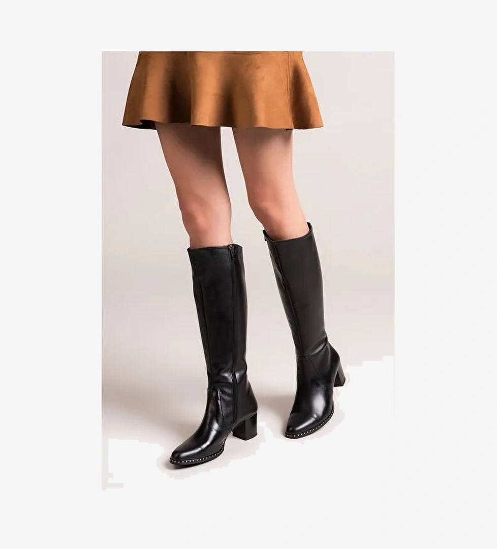 Siyah Kadın Çizme C654652709 - Görsel 1