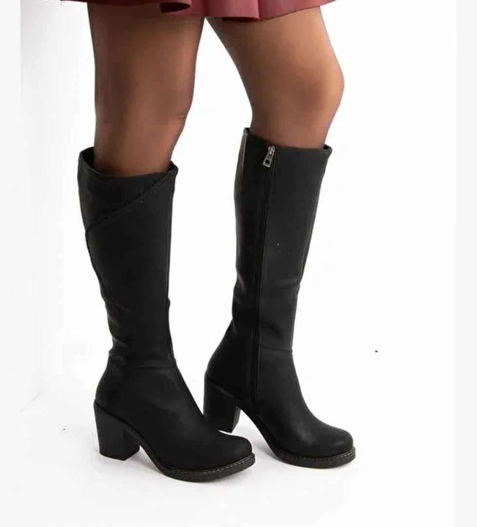 Siyah Kadın Çizme E674250509 - Görsel 1