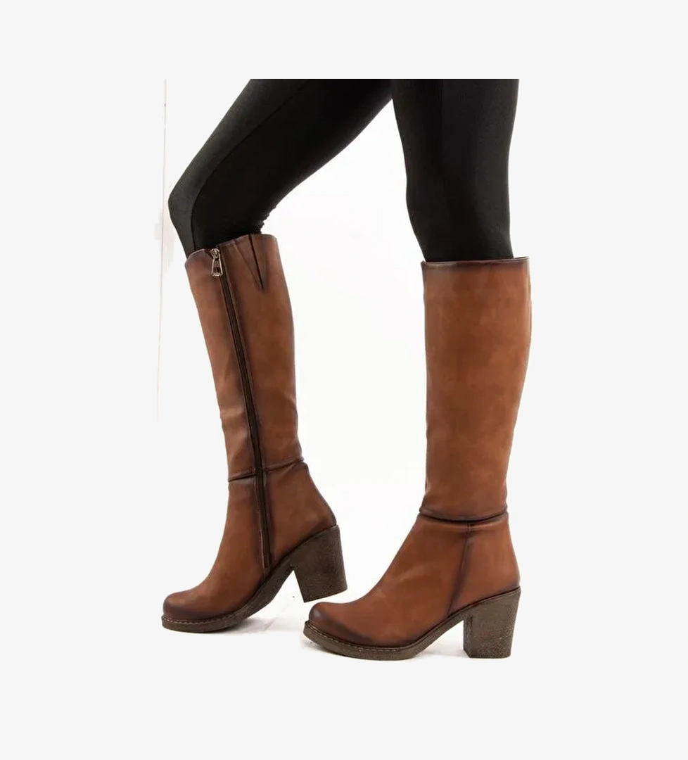 Taba Kadın Çizme C674250309 - Görsel 1