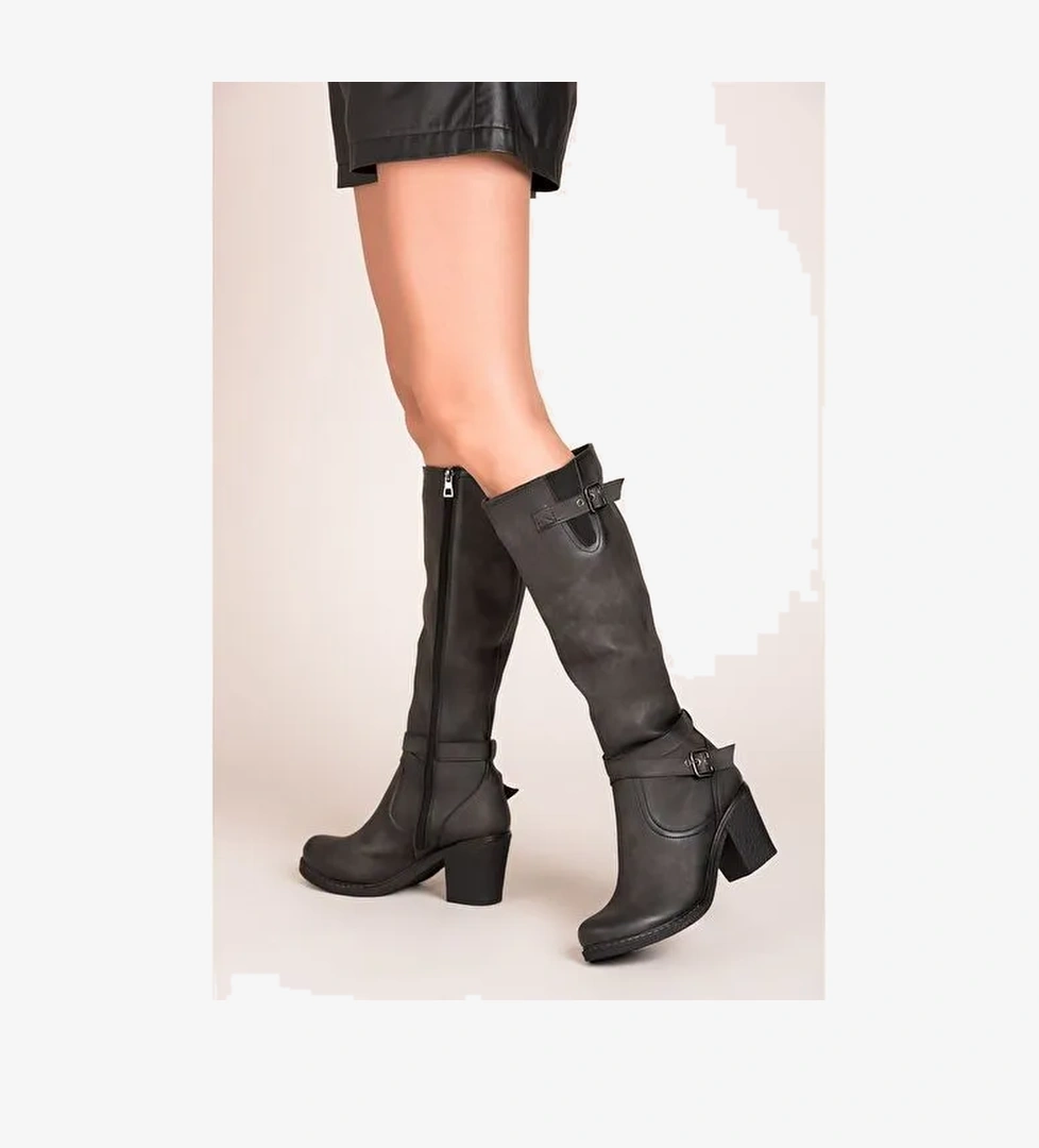 Gri Kadın Çizme C674250109 - Görsel 1