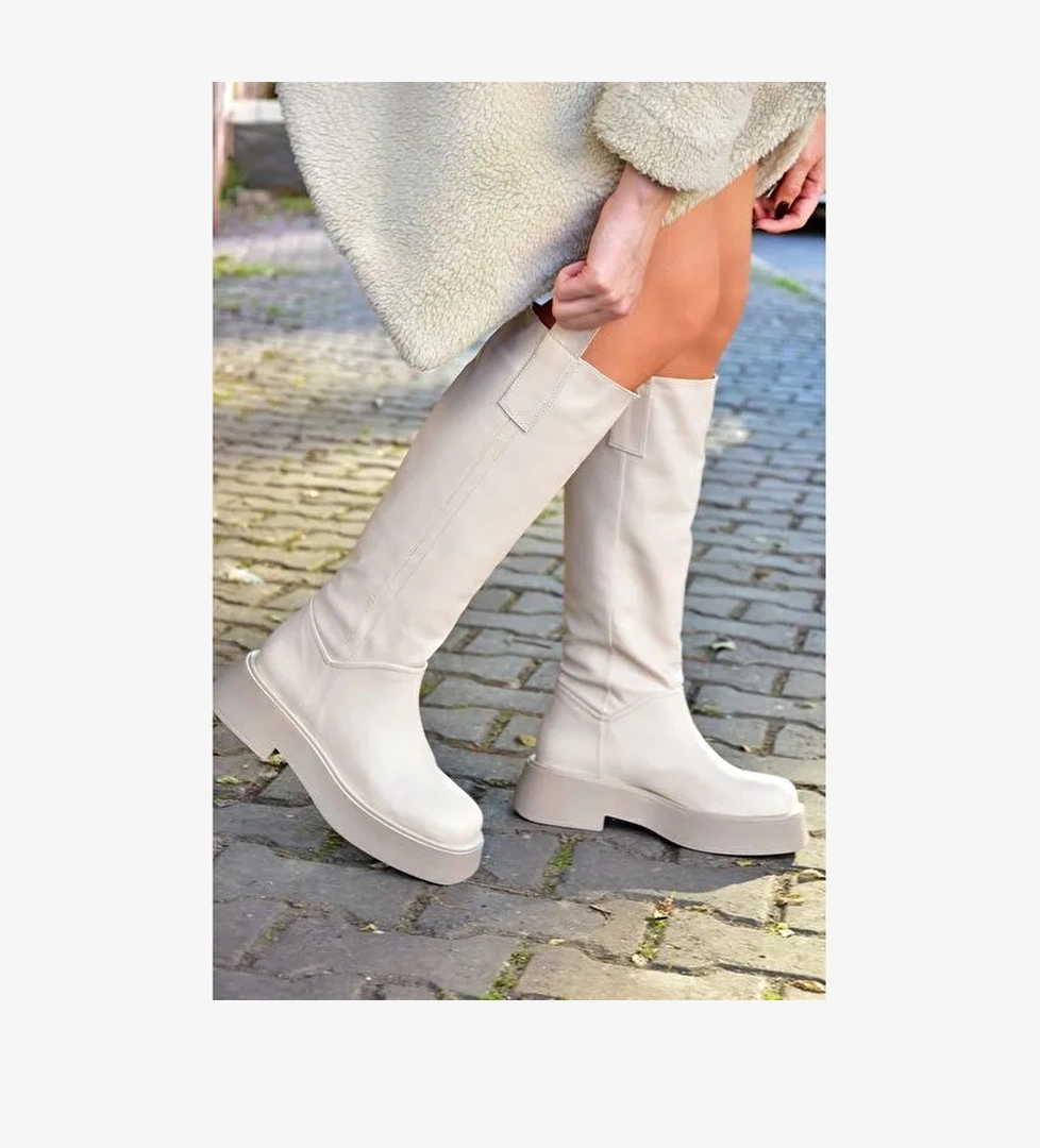 Bej Günlük Kadın Çizme L610130409 - Görsel 1