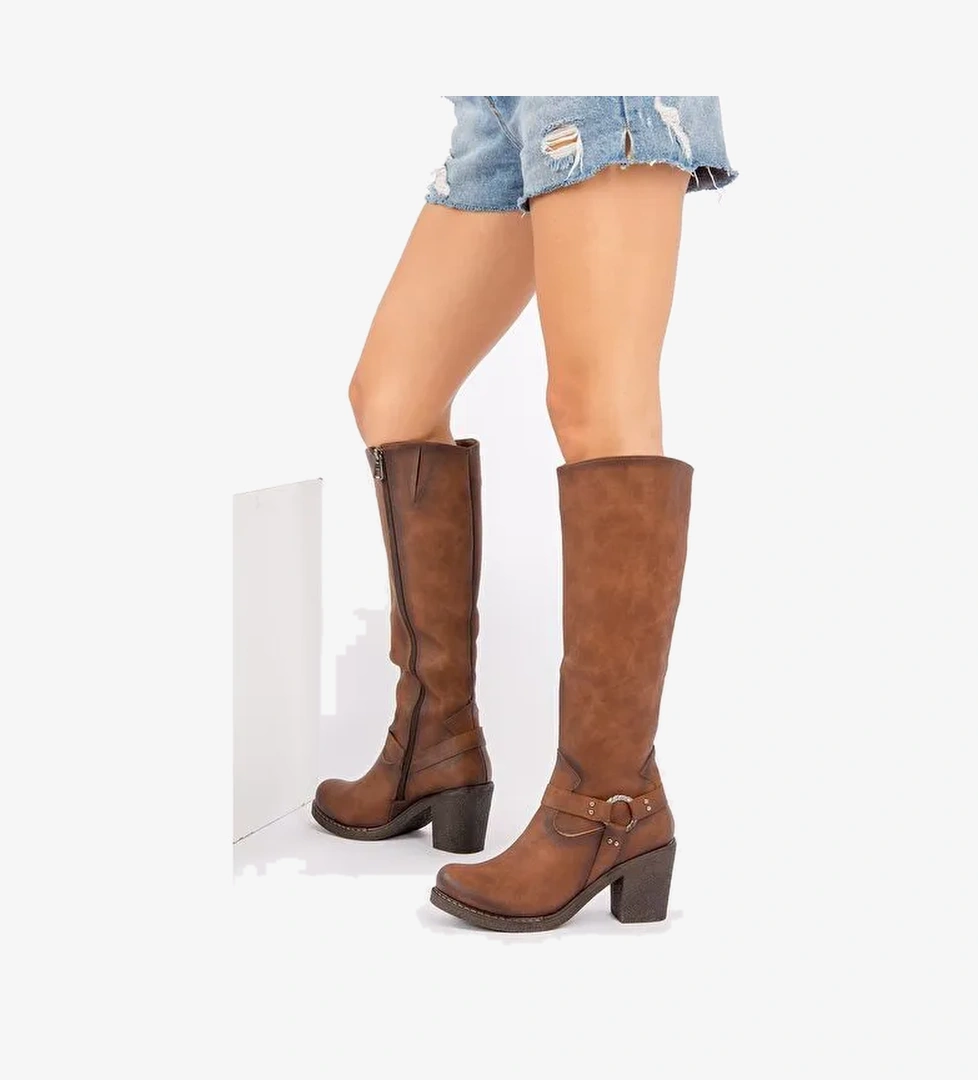 Taba Kadın Çizme E674250009 - Görsel 1