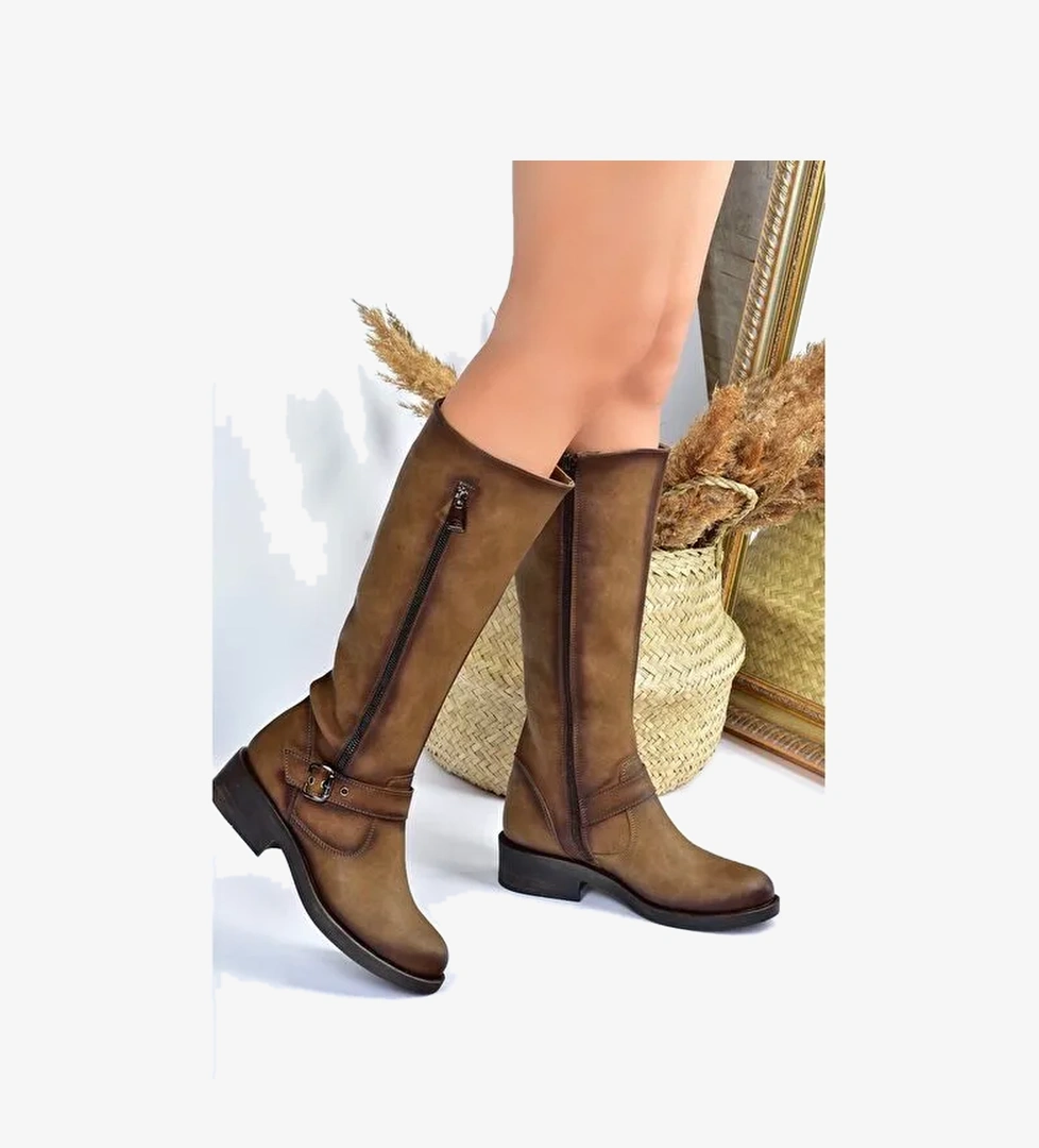 Vizon Kadın Çizme E674270509 - Görsel 1