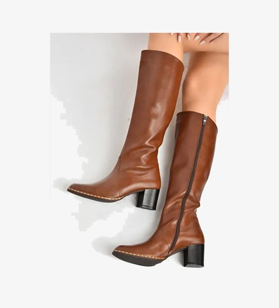 Taba Kadın Çizme C654652709 - Görsel 1